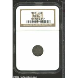 1862 3CS MS64 NGC.