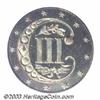 Image 2 : 1865 3CS PR65 PCGS.