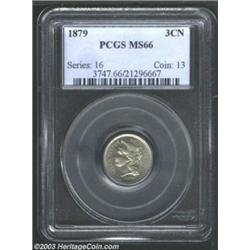 1879 3CN MS66 PCGS.