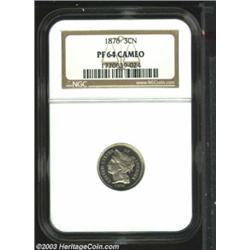 1876 3CN PR64 Cameo NGC.