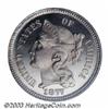 Image 1 : 1877 3CN PR67 Cameo PCGS.
