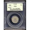 Image 1 : 1866 5C Rays PR62 PCGS.