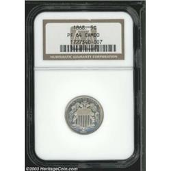 1868 5C PR64 Cameo NGC.