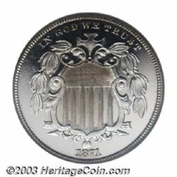 1871 5C PR65 Ultra Cameo NGC.