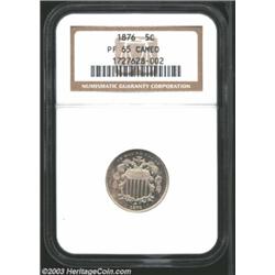 1876 5C PR65 Cameo NGC.