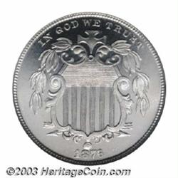 1876 5C PR66 Cameo NGC.