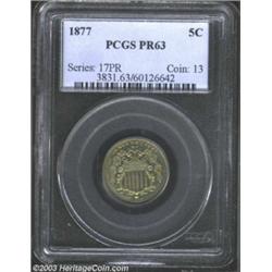 1877 5C PR63 PCGS.