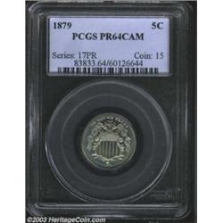 1879 5C PR64 Cameo PCGS.
