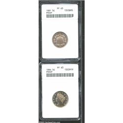 1894 Liberty Nickel PR63 ANACS,