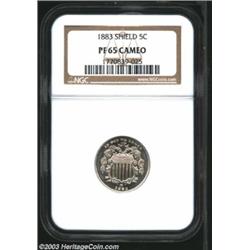 1883 5C Shield PR65 Cameo NGC.