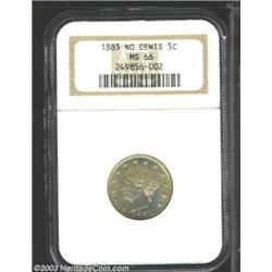 1883 5C No Cents MS66 NGC.
