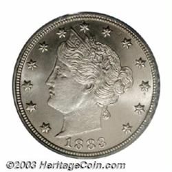 1883 5C No Cents MS67 PCGS.