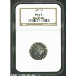 1886 5C MS64 NGC.