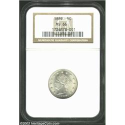 1889 5C MS66 NGC.