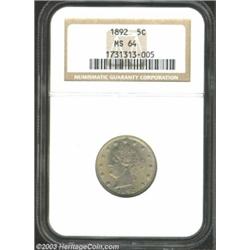 1892 5C MS64 NGC.