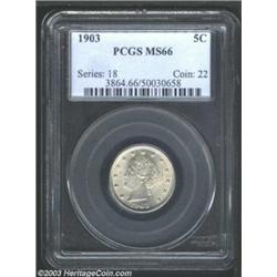 1903 5C MS66 PCGS.