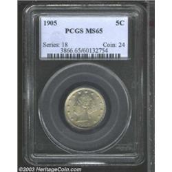 1905 5C MS65 PCGS.