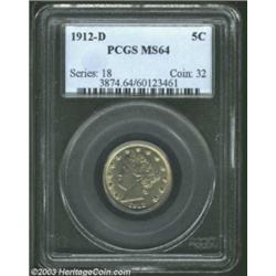 1912-D 5C MS64 PCGS.