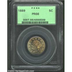 1889 5C PR66 PCGS.