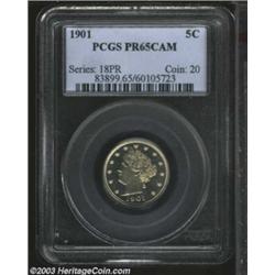 1901 5C PR65 Cameo PCGS.