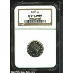 1902 5C PR64 Cameo NGC.