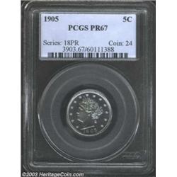 1905 5C PR67 PCGS.
