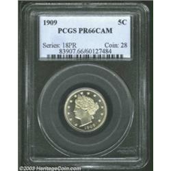 1909 5C PR66 Cameo PCGS.