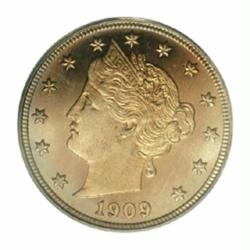1909 5C PR66 Deep Cameo PCGS.