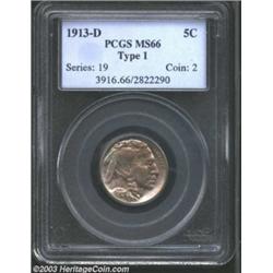 1913-D 5C Type One MS66 PCGS.