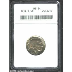 1914-S 5C MS64 ANACS.