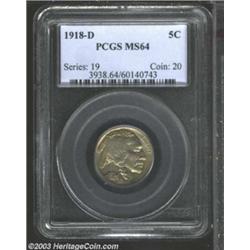 1918-D 5C MS64 PCGS.