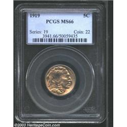 1919 5C MS66 PCGS.