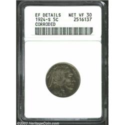 1924-S 5C --Corroded--ANACS. XF Details, Net VF30.
