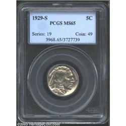 1929-S 5C MS65 PCGS.