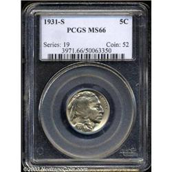 1931-S 5C MS66 PCGS.