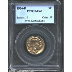 1936-D 5C MS66 PCGS.