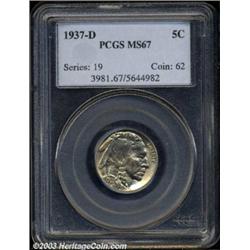 1937-D 5C MS67 PCGS.