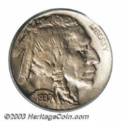 1937-D 5C Three-Legged AU55 PCGS.