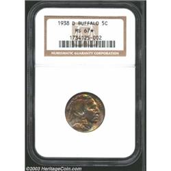 1938-D 5C MS67 * NGC.