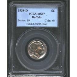 1938-D 5C MS67 PCGS.