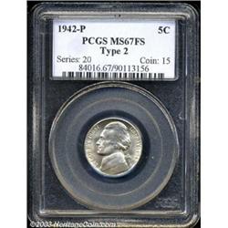 1942-P 5C Type Two MS67 Full Steps PCGS.