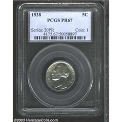 1938 5C PR67 PCGS.