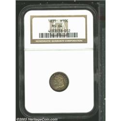 1835 H10C Small Date, Small 5C MS64 NGC.