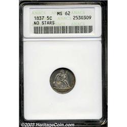 1837 H10C Small Date (Flat Top 1) MS62 ANACS.