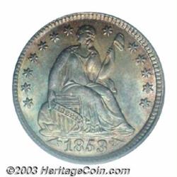 1853 H10C Arrows MS66 PCGS.