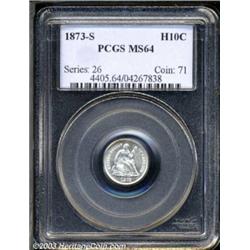 1873-S H10C MS64 PCGS.