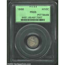 1868 H10C PR65 PCGS.