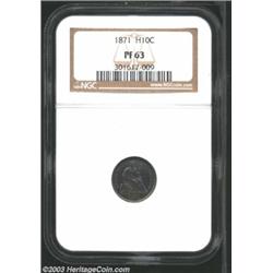 1871 H10C PR63 NGC.