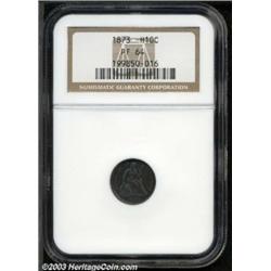 1873 H10C PR64 NGC.