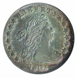 1804 10C 13 Stars on Reverse AU53 NGC.